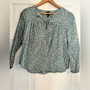 GAP Floral Green Women's Top